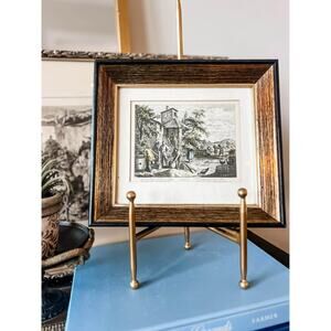 Vintage‎ “Agosto” Hand-Colored Lithograph – Academy Arts (8x7